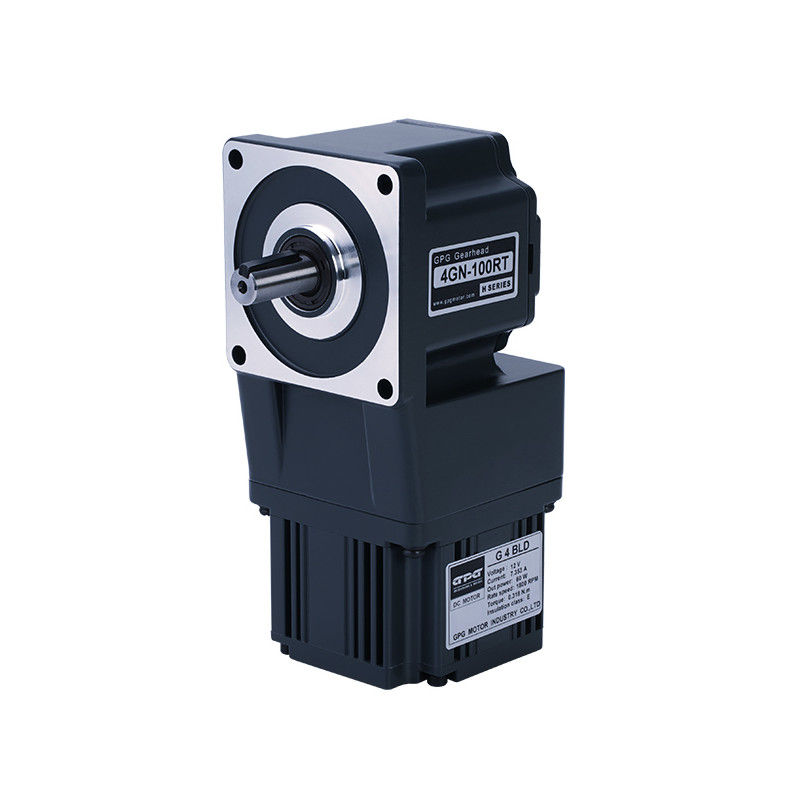 90W BLDC 기어 들 모우터 12V 24V 1800RPM 3000RPM DC 붓을 쓸 필요가 없는 2GN 3GN 4GN 5GU 6GU 평행한 직각 웜 GPG 기어드 모터