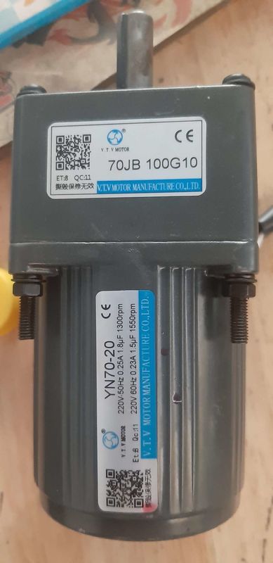 YN70-20 70JB20G10 3은 두유 기계를 위한 작은 Ac 기어 들 모우터를 단계적으로 시행합니다